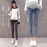 Stretch Washed Denim Maternity Jeans Summer Fashion