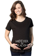 Women Casual Maternity Clothes Short Sleeve Black T-shirt